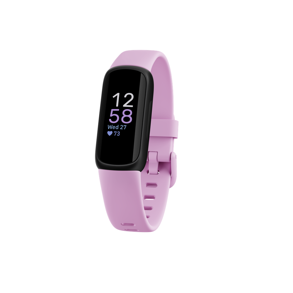 Купить Fitbit Inspire 3 - Schwarz - Aktivitätsmesser mit Band - lilac bliss - Handgelenkgröße: bis zu 221 mm - Bluetooth (FB424BKLV) в магазине wardena.ru