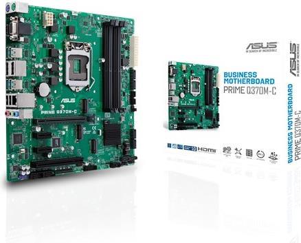 Купить ASUS PRIME Q370M-C - Motherboard - micro ATX - LGA1151 Socket - Q370 Chipsatz - USB 3.1 Gen 1, USB 3.1 Gen 2 - Gigabit LAN - Onboard-Grafik (CPU erforderlich) - HD Audio (8-Kanal) (90MB0W70-M0EAYM) в магазине wardena.ru