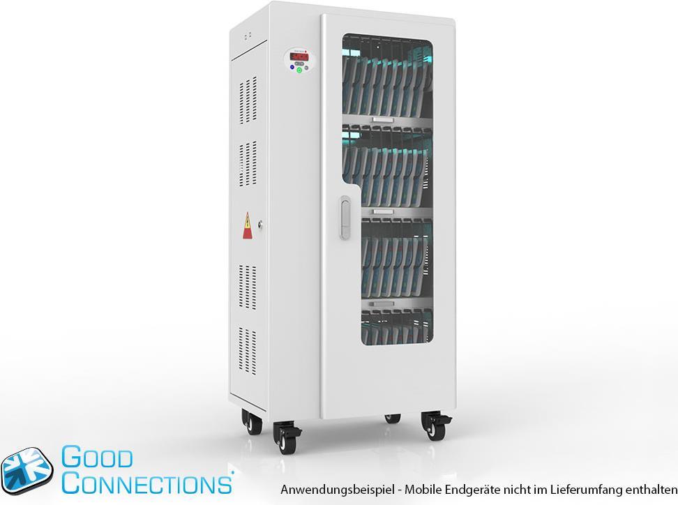 Купить Good Connections - Wagen (sync, charge and UV clean) - für 40 Tablets - verriegelbar - Aluminium, Stahl, Acryl - Grau - Ausgang: 5 V (PCT01-B40G) в магазине wardena.ru