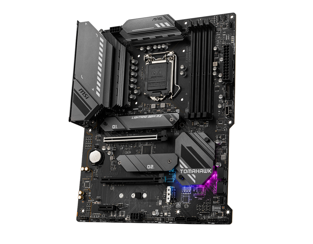 Купить MSI MAG B560 TOMAHAWK WIFI - Motherboard - ATX - LGA1200-Sockel - B560 - USB-C Gen2, USB 3.2 Gen 1, USB 3.2 Gen 2x2 - 2.5 Gigabit LAN, Wi-Fi, Bluetooth - Onboard-Grafik (CPU erforderlich) - HD Audio (8-Kanal) (7D15-005R) в магазине wardena.ru