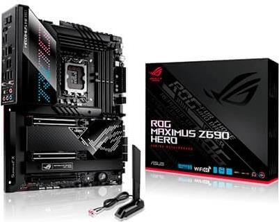 Купить ASUS ROG MAXIMUS Z690 HERO - Motherboard - ATX - LGA1700-Sockel - Z690 Chipsatz - USB-C Gen2, USB 3.2 Gen 1, USB 3.2 Gen 2, USB-C Gen 2x2, USB4 - 2.5 Gigabit LAN, Wi-Fi 6, Bluetooth - Onboard-Grafik (CPU erforderlich) - (90MB18E0-M0EAY0) в магазине wardena.ru