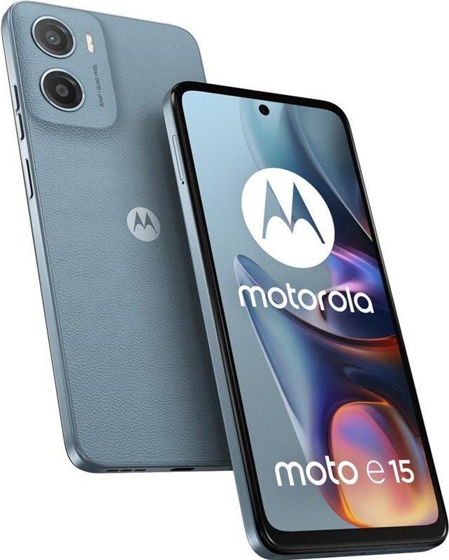 Купить Motorola Moto e15 6,67“ Dual SIM Android 14 Edition Go 4G USB Type-C 2 GB 64 GB 5200 mAh Misty Blue (PB6S0005PL) в магазине wardena.ru