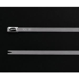 Купить HellermannTyton Kabelbinder - Edelstahl 316 - 362 mm x 4.6 mm - Schloss mit einfachem Kugelkranz (MBT14S) в магазине wardena.ru