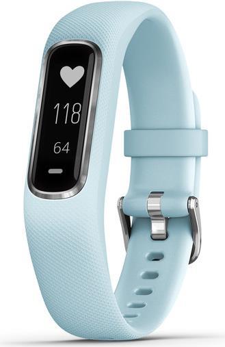 Купить Garmin vivosmart 4 - Silber - Aktivitätsmesser mit Band - Silikon - Azure Blue - Bandgröße: S/M - einfarbig - Bluetooth, ANT+ - 20,4 g (010-01995-04) в магазине wardena.ru