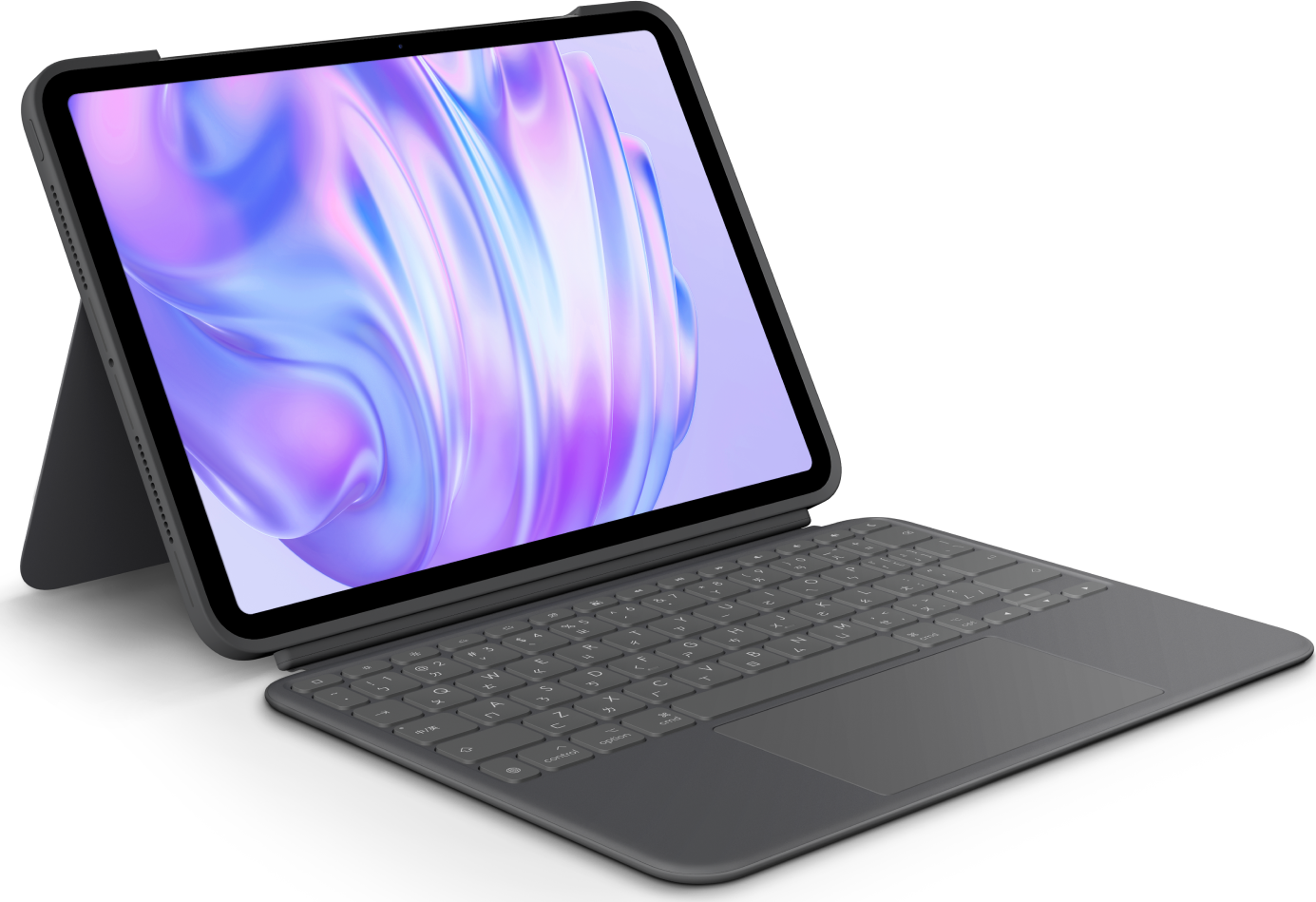 Купить Logitech Combo Touch - Tastatur und Foliohülle - mit Trackpad - hinterleuchtet - Apple Smart connector - QWERTZ - Schweiz - Graphite - für Apple 11-inch iPad Pro (M4) (920-012769) в магазине wardena.ru