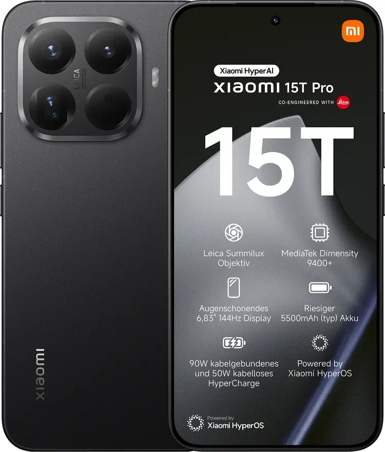 Купить Xiaomi 15T Pro Black - 6.83", 512 GB, 12 GB RAM, 5500mAh,144Hz, AMOLED (MZB0KUQEU) в магазине wardena.ru