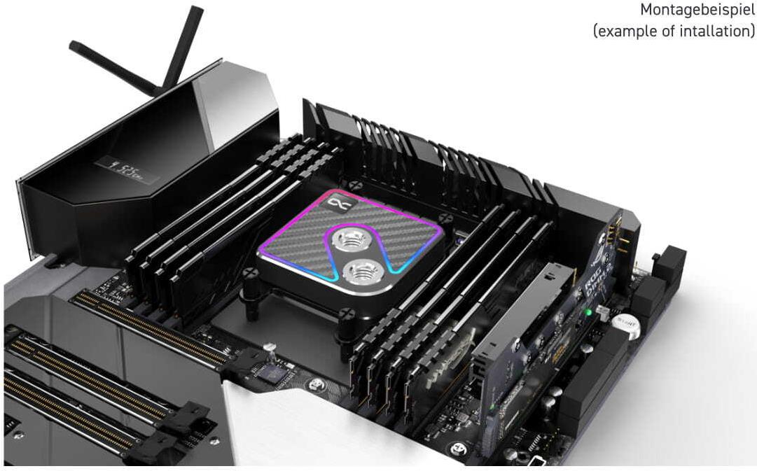 Купить Alphacool Core 1 Aurora CPU-Kuehler ARGB - Carbon (13769) в магазине wardena.ru