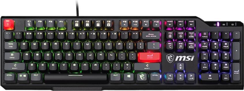 Купить MSI Vigor GK41 Dusk LR US Tastatur Gaming USB QWERTY Englisch Schwarz (VIGOR GK41 DUSK LR US) в магазине wardena.ru