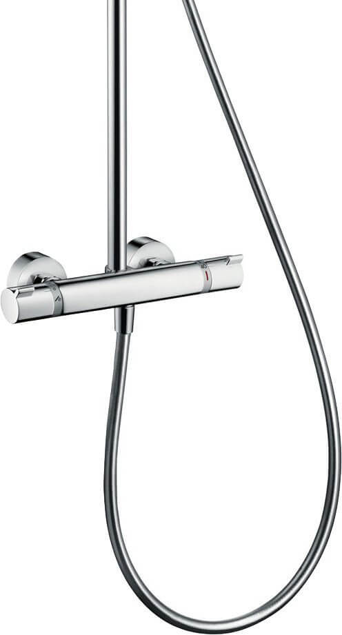 Купить Hansgrohe Raindance Select S 240 2jet Showerpipe душевая система с термостатом хром-белый матовый 27129400 в магазине wardena.ru