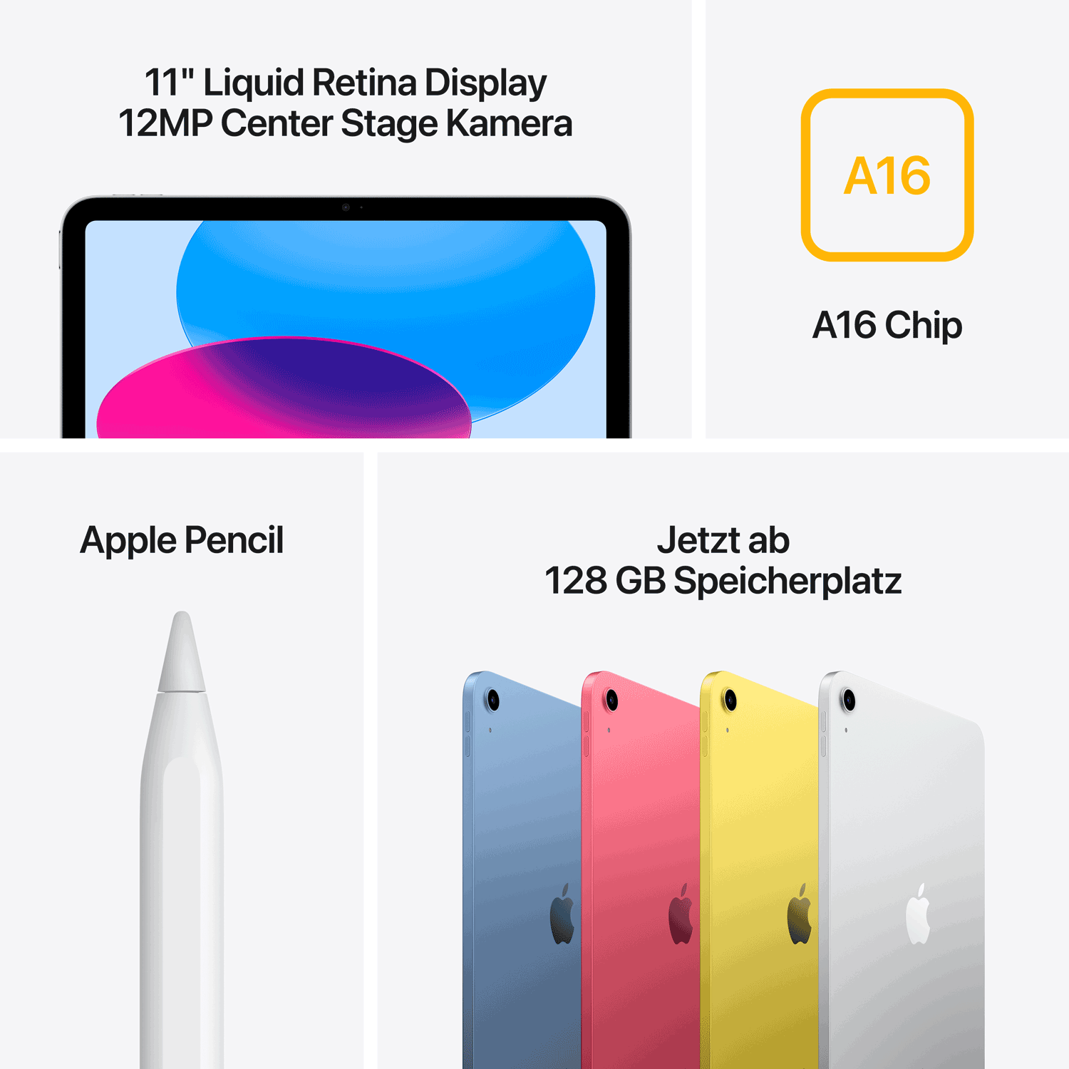 Купить Apple iPad 11 Wi-Fi + Cellular 256GB (silber) 11.Gen (MD7K4TY/A) в магазине wardena.ru