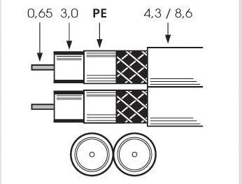 Купить Televes Koaxialkabel SK 0729/2 PLUS 100m-Spule TWIN >110dB Schirmungsmaß - 300 100 (SK0729/2plus) в магазине wardena.ru