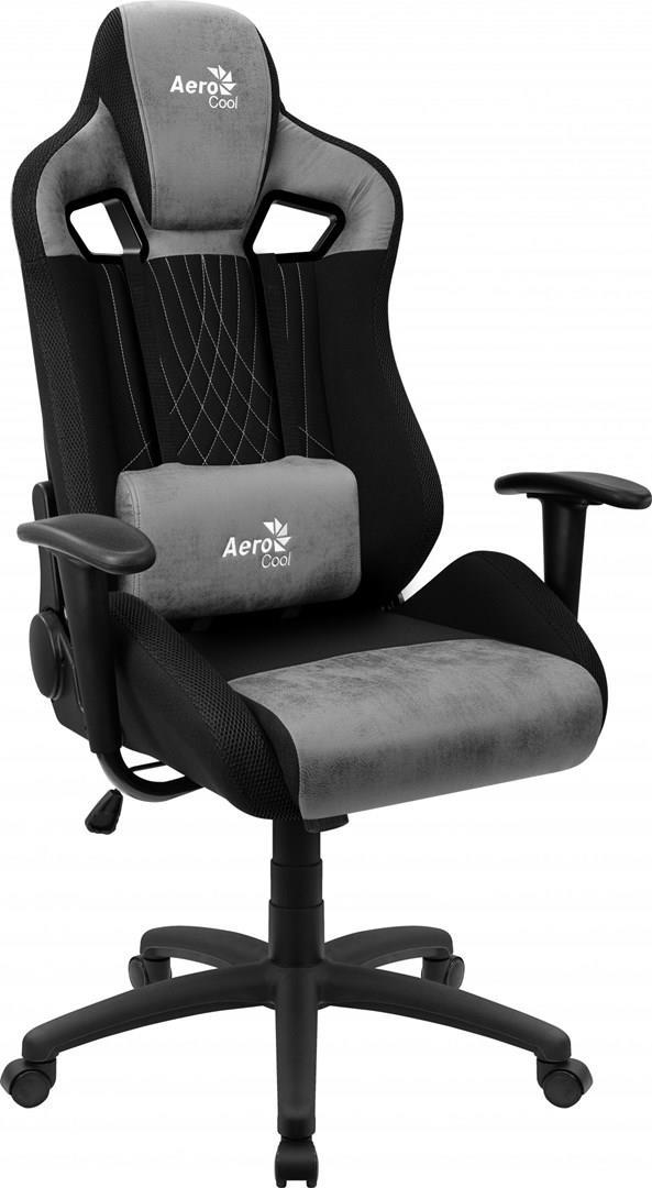 Купить Aerocool EARL AeroSuede Universal-Gamingstuhl Schwarz - Grau (AEROAC-180EARL-GREY) в магазине wardena.ru