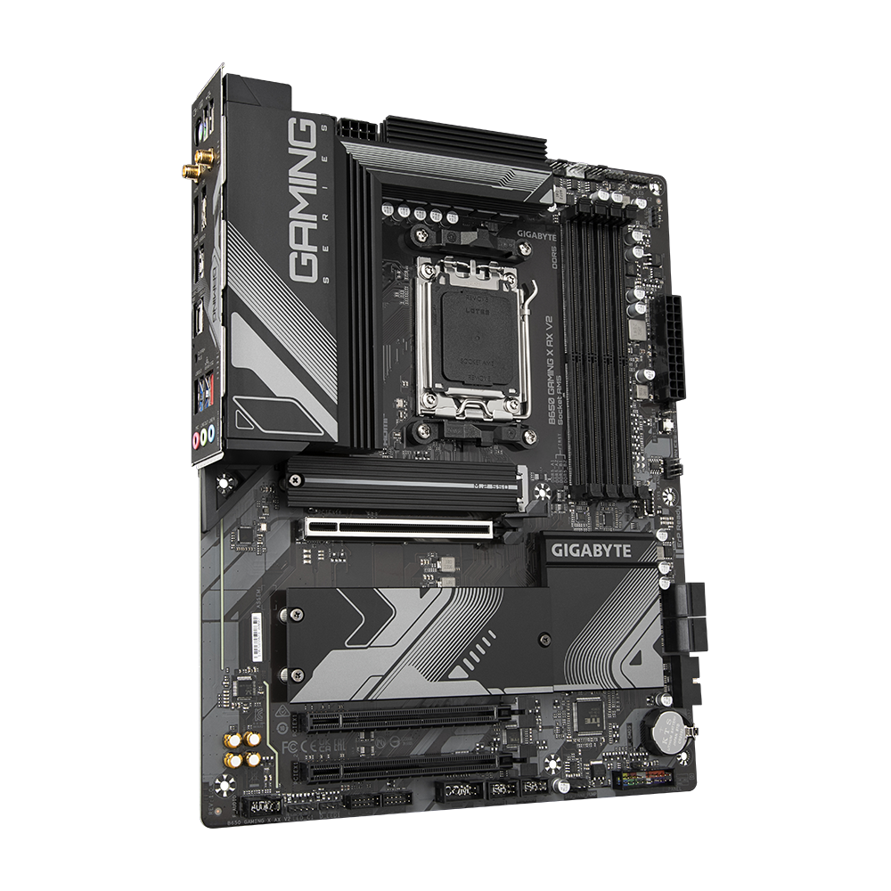 Купить Gigabyte B650 GAMING X AX V2. Prozessorhersteller: AMD, Prozessorsockel: Buchse AM5, Kompatible Prozessoren: AMD Ryzen™ 5, AMD Ryzen 7 7th Gen, AMD Ryzen 9 7th Gen. Unterstützte Arbeitsspeicher: DDR5-SDRAM, RAM-Speicher в магазине wardena.ru