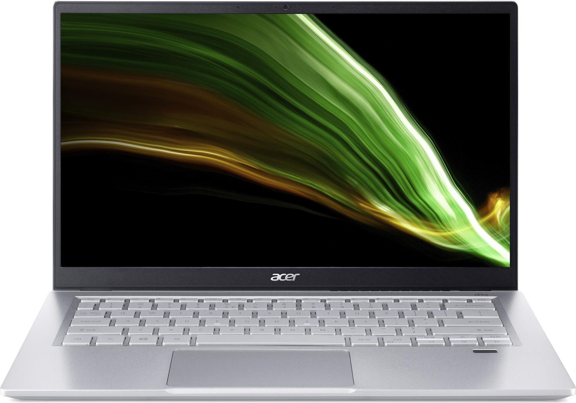 Купить Acer Swift 3 SF314-43 - AMD Ryzen 5 5500U / 2.1 GHz - Win 11 Home - Radeon Graphics - 8 GB RAM - 256 GB SSD - 35.56 cm (14") IPS 1920 x 1080 (Full HD) - Wi-Fi 6 - Reines Silber - kbd: Deutsch (NX.AB1EV.00Q) в магазине wardena.ru