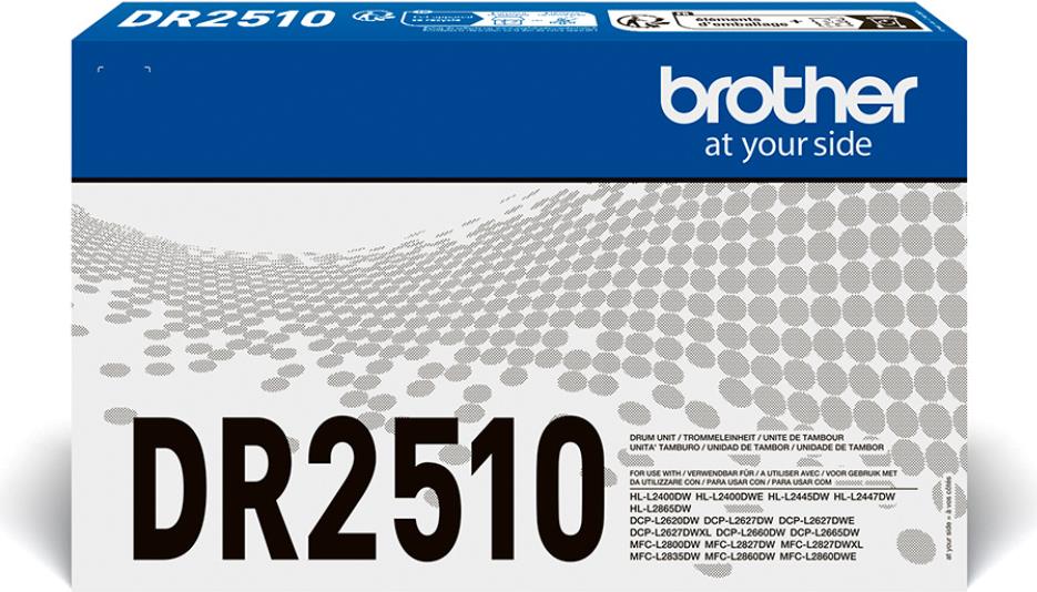 Купить Brother DR2510 - Original - Box - Trommeleinheit - für P/N: DCPL2627DWE, HLL2400DWE, HLL2400DWRE1, HLL2445DWRE1 (DR2510) в магазине wardena.ru