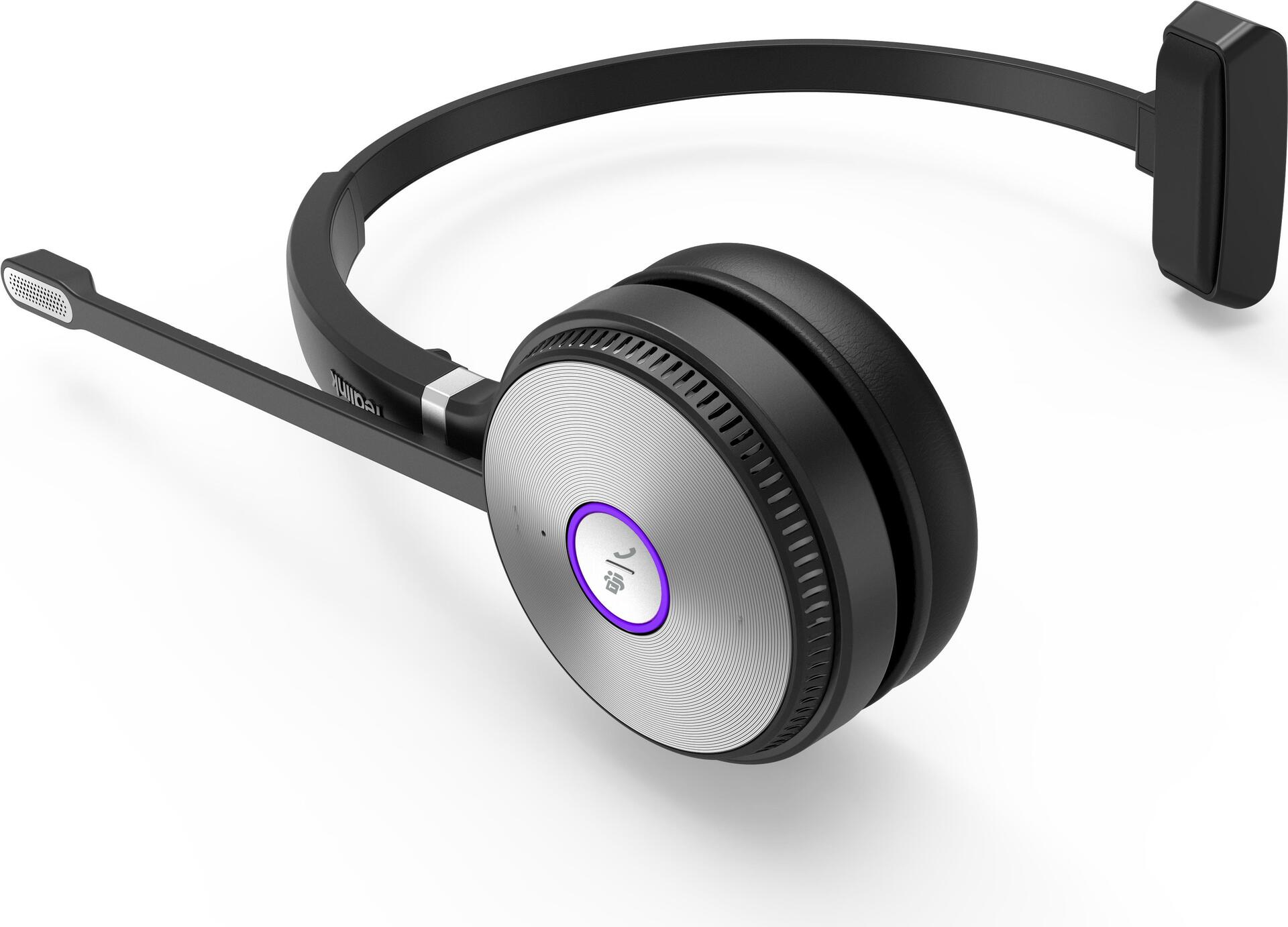 Купить Yealink WHM621T Kopfhörer Kabellos Kopfband Büro/Callcenter Mikro-USB Schwarz (1308066) в магазине wardena.ru