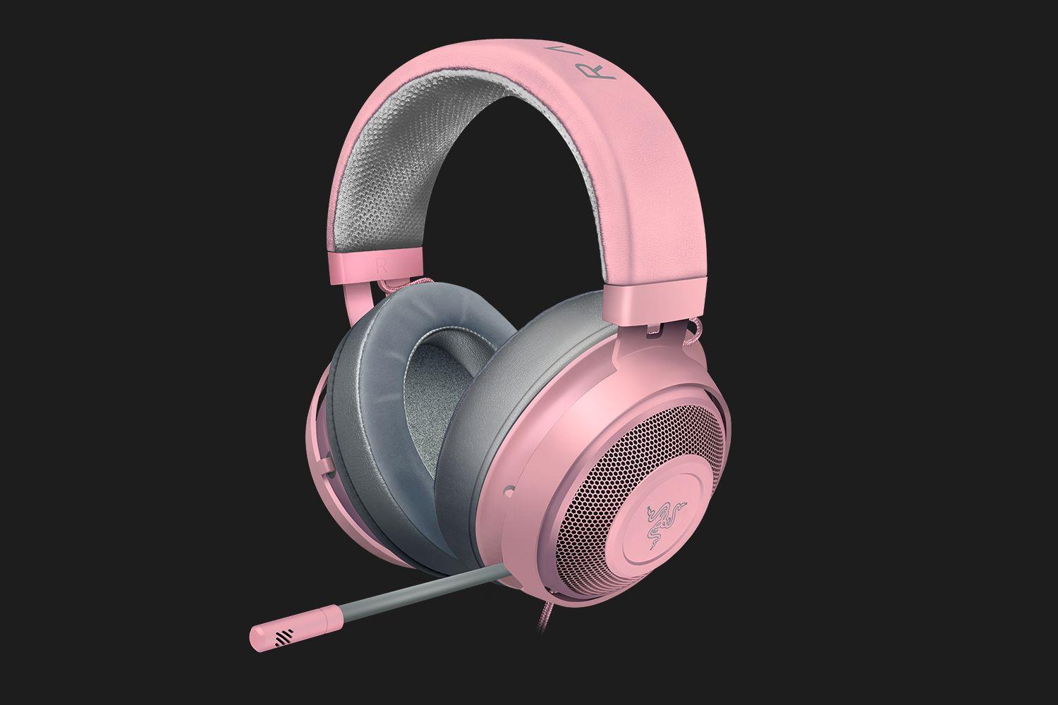 Купить Razer Kraken - Quartz Edition - Headset - ohrumschließend - kabelgebunden - 3,5 mm Stecker - Geräuschisolierung - Quarzpink (RZ04-02830300-R3M1) в магазине wardena.ru