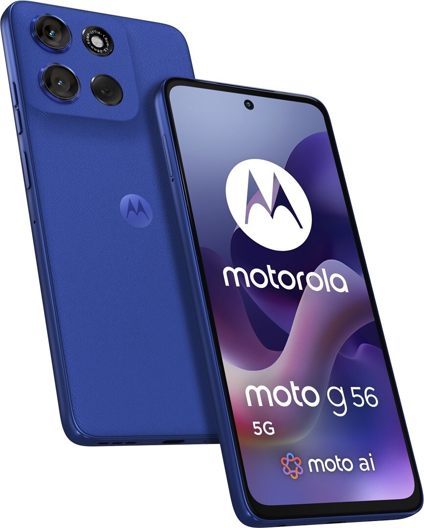 Купить Motorola Moto G56 5G 256GB Dazzling Blue 17,07cm (6,72") LCD Display, Android 15, 50MP Dual-Kamera (PB7Y0032PL) в магазине wardena.ru