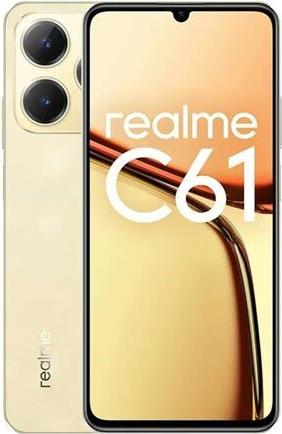 Купить Realme C61 Dual Sim 6GB RAM 256GB - Sparkle Gold в магазине wardena.ru