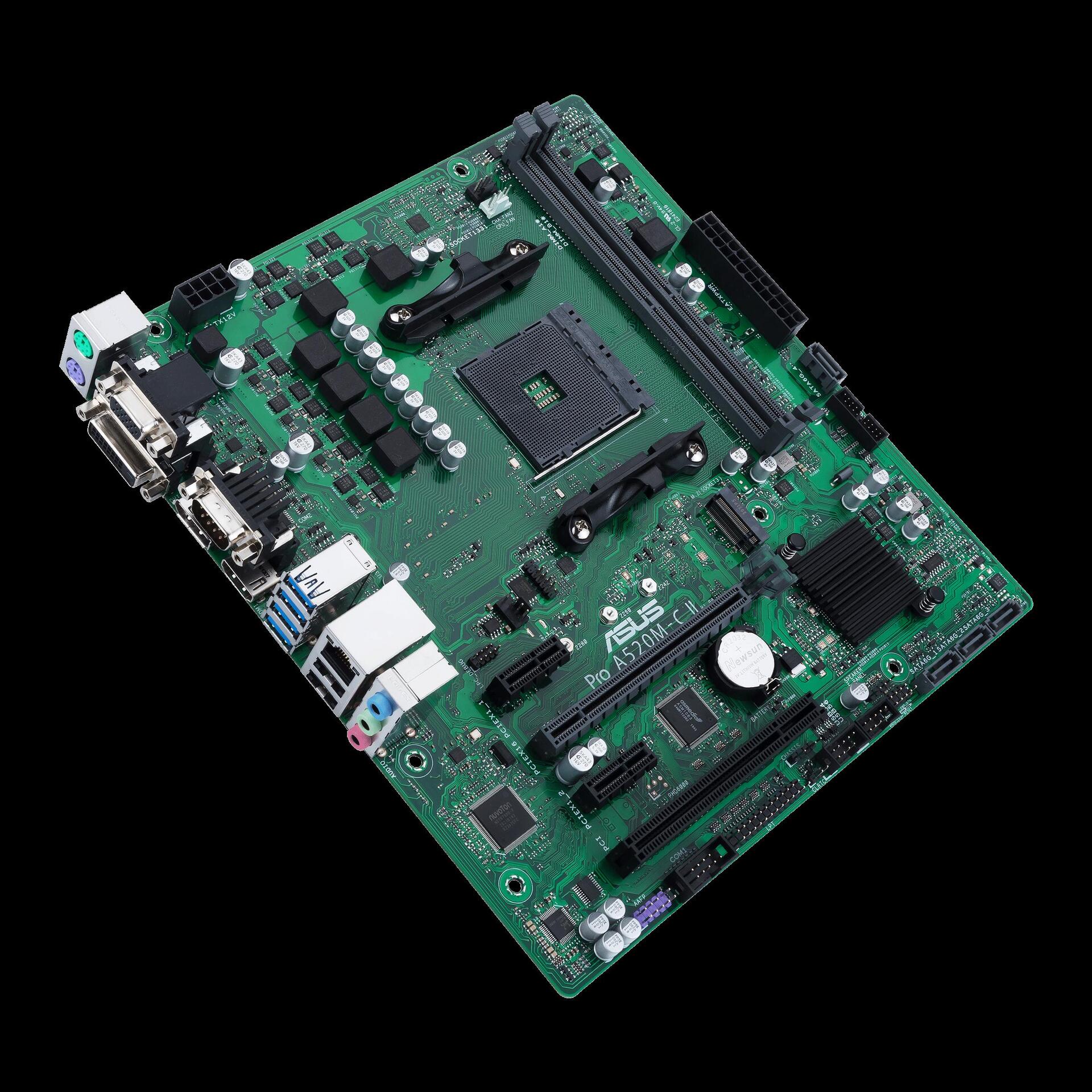 Купить ASUS PRO A520M-C II/CSM - AMD - Socket AM4 - AMD Ryzen™ 3 - AMD Ryzen™ 5 - AMD Ryzen™ 7 - Socket AM4 - DDR4-SDRAM - 64 GB (90MB18F0-M0EAYC) в магазине wardena.ru