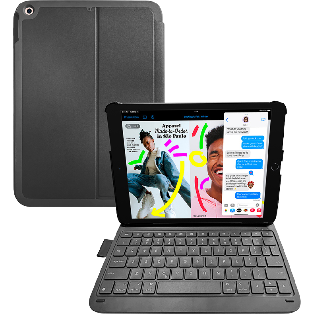 Купить DEQSTER Slim Pro Keyboard 10.2? - QWERTZ - Deutsch - Mechanischer Switch - Apple - Apple iPad 10.2" (7./8./9. Gen.) - Grau (90-2000033) в магазине wardena.ru