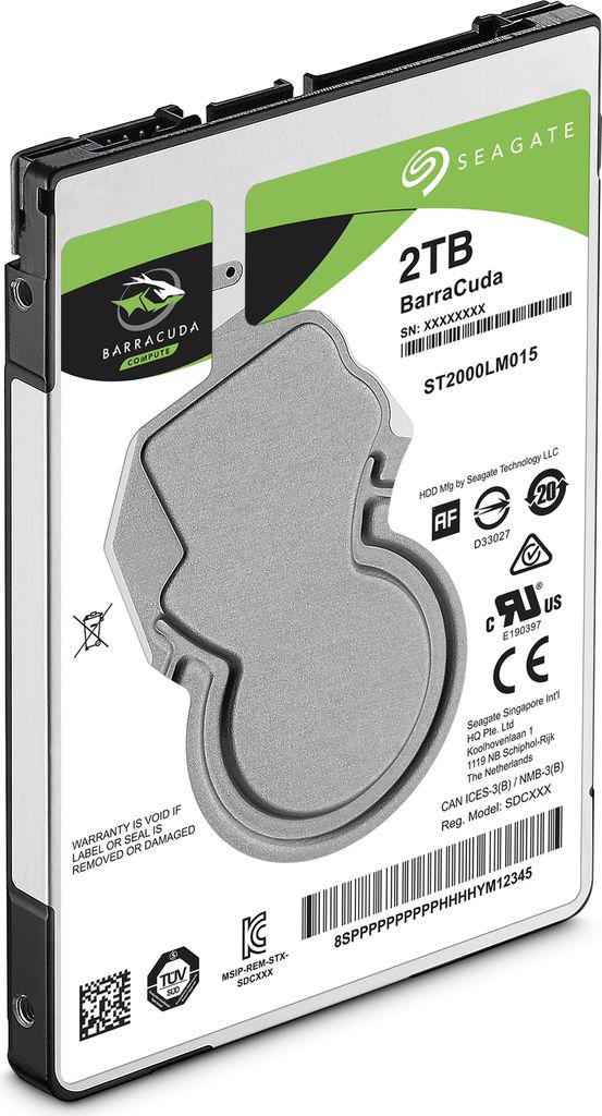 Купить Seagate Guardian BarraCuda ST2000LM015 - Festplatte - 2 TB - intern - 2.5" (6.4 cm) - SATA 6Gb/s - 5400 U/min - Puffer: 128 MB в магазине wardena.ru