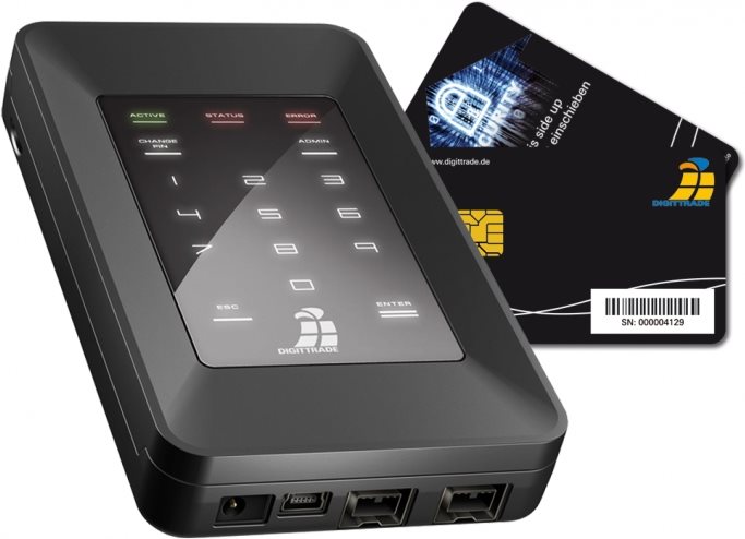 Купить DIGITTRADE HS256S High Security - Festplatte - 500 GB - extern (tragbar) - 2.5" (6.4 cm) - 5400 U/min - Puffer: 8 MB - FIPS 140-2 Level 3, FIPS 197 (DG-HS256S-500) в магазине wardena.ru