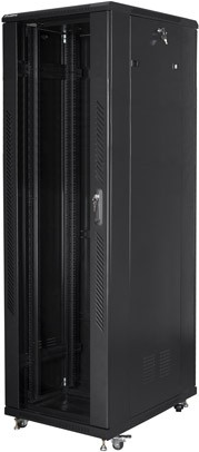Купить Lanberg-Schränke FF01-8842-12B (42U; 19 "; 2050 mm 800 mm 800 mm; stehend; voll, Glas, 800 kg; schwarz) (FF01-8842-12B) (FF01-8842-12B) в магазине wardena.ru