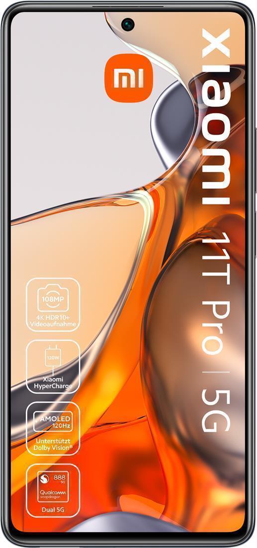 Купить Xiaomi 11T Pro - 5G Smartphone - Dual-SIM - RAM 8 GB / 128 GB - OLED-Display - 6.67" - 2400 x 1080 Pixel (120 Hz) - Triple-Kamera 108 MP, 8 MP, 5 MP - front camera 16 MP - Gray Meteorite (MZB09JNEU) в магазине wardena.ru