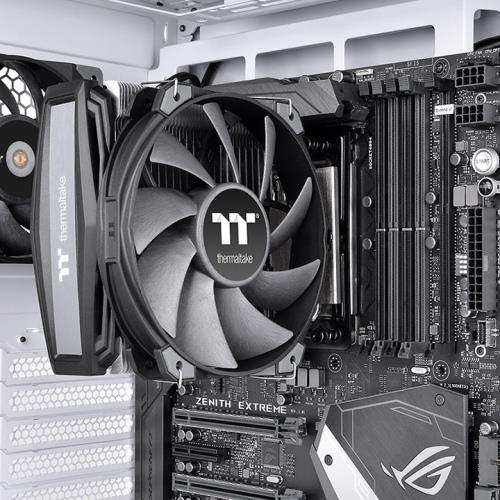 Купить Thermaltake TOUGHAIR TRX40 Prozessor Luftkühlung 14 cm Aluminium - Schwarz 1 Stück(e) (CL-P095-PL14BL-A) в магазине wardena.ru