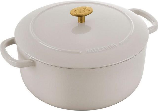 Купить BALLARINI BELLAMONTE runder Topf aus Gusseisen 75003-552-0 - 5,5 LTR Elfenbein Knochen (75003-552-0) в магазине wardena.ru