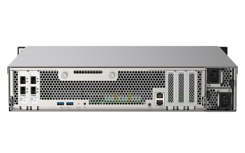 Купить QNAP TS-H2490FU - NAS-Server - 24 Schächte - Rack - einbaufähig - PCI Express 3.0 x4 (NVMe) - RAID 0, 1, 5, 6, 10, 50, JBOD, 60 - RAM 128 GB - 25 Gigabit Ethernet - iSCSI (TS-H2490FU-7302P-128G) в магазине wardena.ru