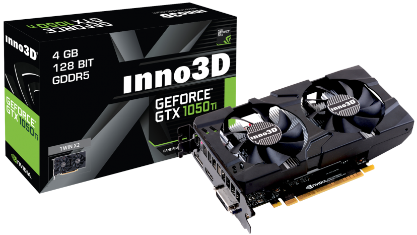 Купить Inno3D Geforce GTX 1050Ti - Black Gold Extreme Edition - Grafikkarten - GF GTX 1050 Ti - 4 GB GDDR5 - PCIe 3.0 x16 - DVI, HDMI, DisplayPort - Schwarz (N105T-1DDV-M5CM) в магазине wardena.ru