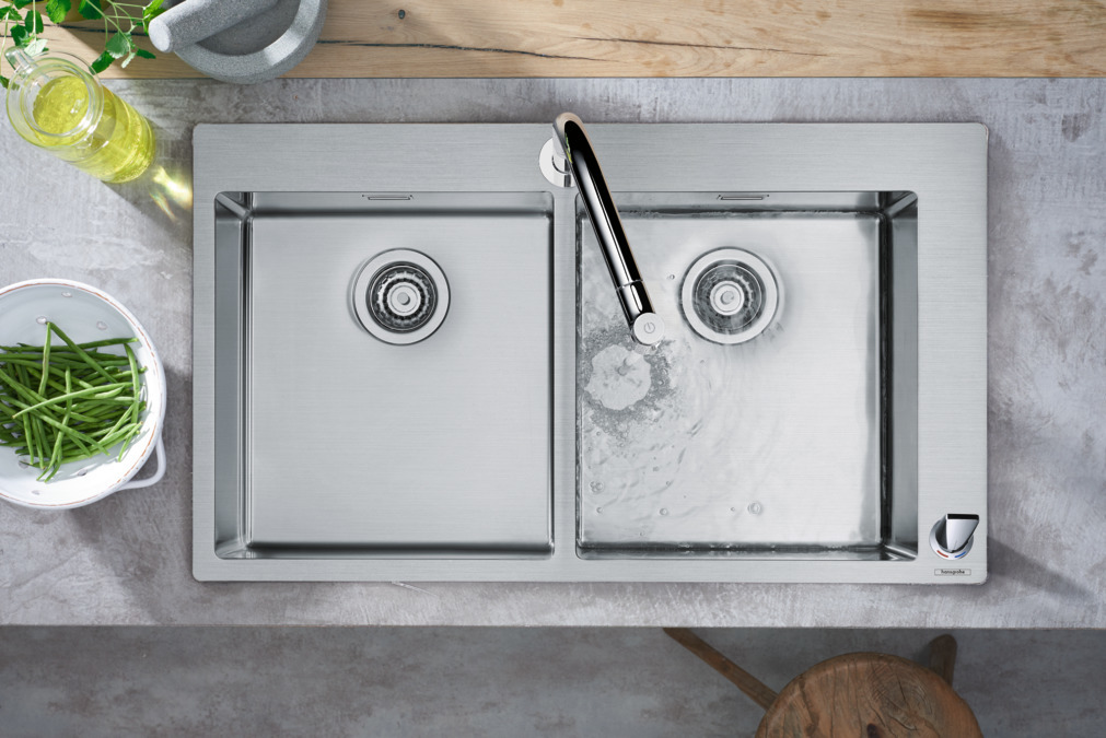 Купить Hansgrohe C71-F765-10 Комбинация для кухни 370/370 сталь 43203800 в магазине wardena.ru