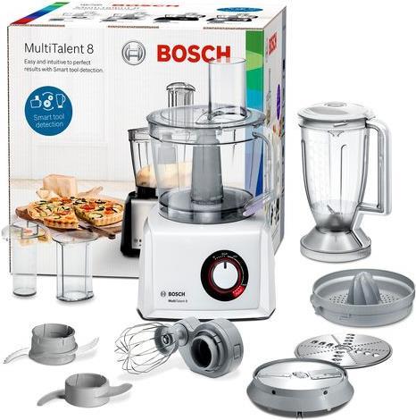 Купить Bosch MultiTalent 8 Küchenmaschine 1100 W 3,9 l Durchscheinend - Weiß Integrierte Waagen (MC 812W620) в магазине wardena.ru