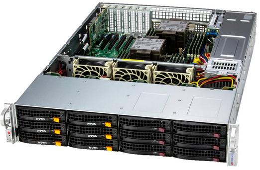 Купить Server Supermicro SSG-621E-ACR12H Storage • 826BTS-R1K23LPBP2 • X13DEI-T • 2U IPMI в магазине wardena.ru