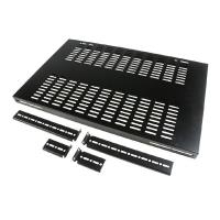 Купить StarTech.com 48,30cm (19") Schwerlast Fachboden tiefenverstellbar für Serverschrank mit Lüftungsschlitzen - Rack-Shelf (belüftet) - Schwarz - 1U - 48,3 cm (19") - für P/N: 4POSTRACK25 (ADJSHELF) в магазине wardena.ru