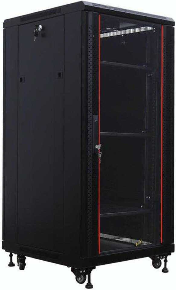 Купить IT-BUDGET 19"-Netzwerkschrank SRK - 27 HE - BxT 600x800 mm - Sicht-/Vollblechtür - Flatpack - schwarz (90ITB19SRK2768GSN) в магазине wardena.ru