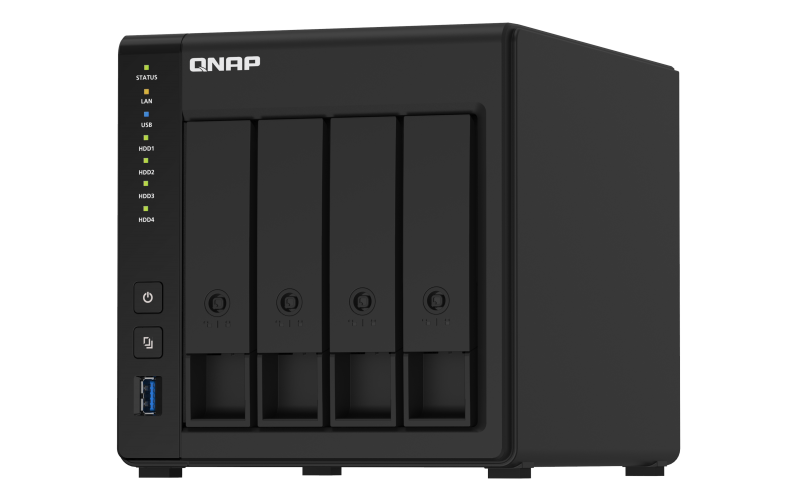 Купить QNAP TS-451D2 - NAS-Server - 4 Schächte - SATA 6Gb/s - RAID RAID 0, 1, 5, 6, 10, JBOD - RAM 4 GB - Gigabit Ethernet - iSCSI Support (TS-451D2-4G) в магазине wardena.ru