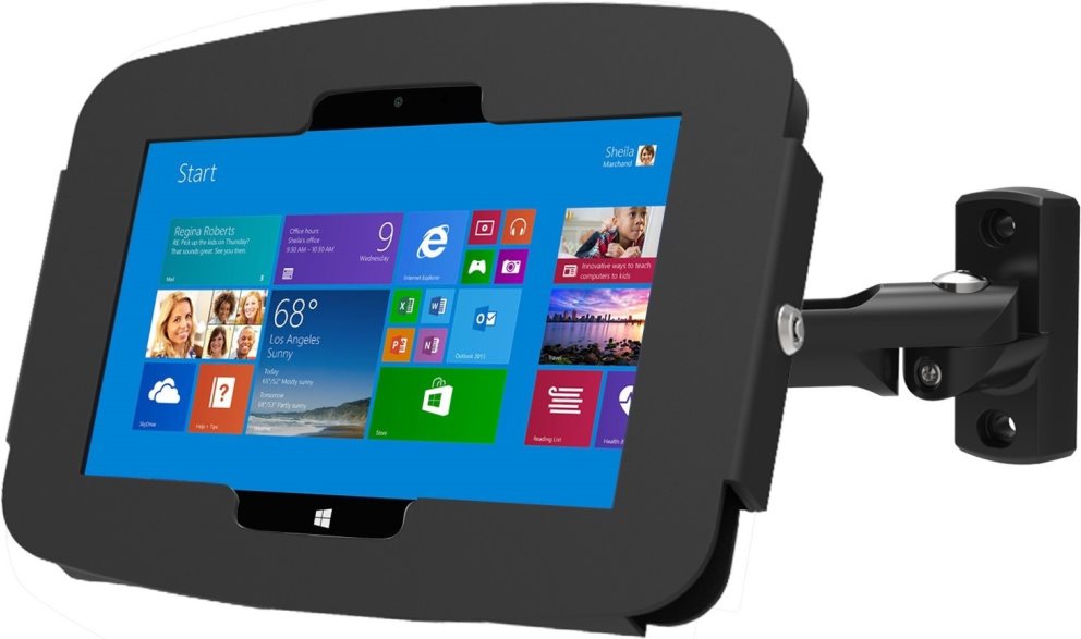 Купить Compulocks Swing Arm Surface Pro7 / Galaxy TabPro S Wall Mount Kiosk Black - Gehäuse - Diebstahlschutz - für Tablett - verriegelbar - hochwertiges Aluminium - Schwarz - Wandmontage - für Microsoft Surface Pro (Mitte 2017 (827B540GEB) в магазине wardena.ru