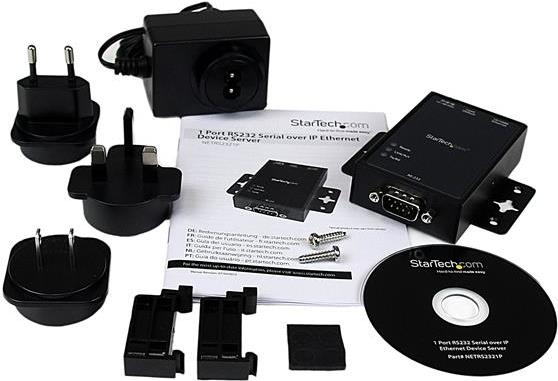 Купить StarTech.com 1 Port RS232 auf IP Ethernet Geräteserver - Seriell IP Konverter - Aluminium - Geräteserver - 10Mb LAN, 100Mb LAN, RS-232 - AC 100/230 V - Schienenmontage möglich (NETRS2321P) в магазине wardena.ru