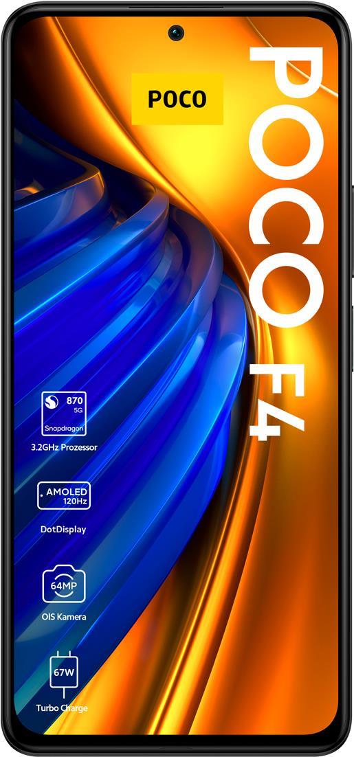 Купить Xiaomi POCO F4 - 5G Smartphone - Dual-SIM - RAM 8 GB / Interner Speicher 256 GB - OLED-Display - 6.67" - 2400 x 1080 Pixel (120 Hz) - Triple-Kamera 64 MP, 8 MP, 2 MP - front camera 20 MP - Night Black (MZB0BMKEU) в магазине wardena.ru