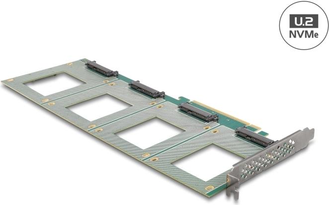 Купить Delock PCI Express 4.0 x16 Karte zu 4 x intern U.2 NVMe SFF-8639 - Bifurcation (LxB: 288 x 122 mm) (90169) в магазине wardena.ru