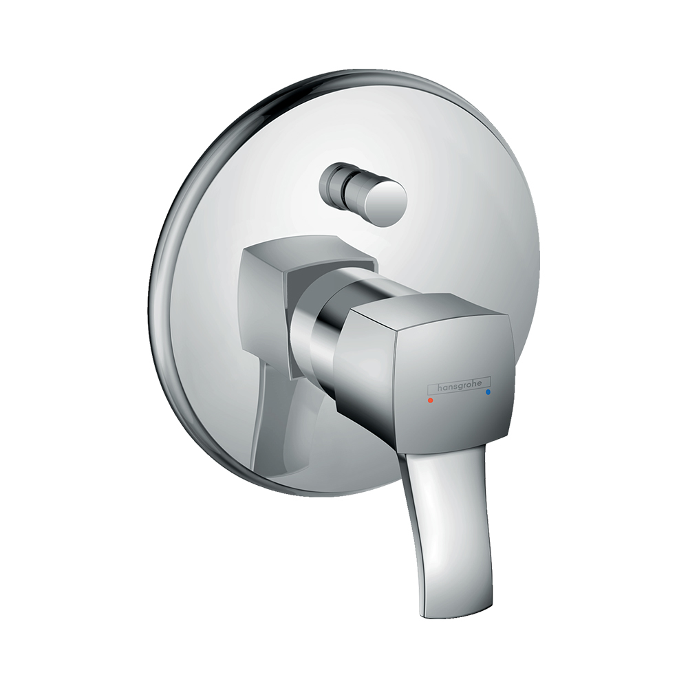 Купить Hansgrohe Metropol Classic Смеситель для ванны однорычажный с рычаговой рукояткой СМ хром-золото 31345090 в магазине wardena.ru
