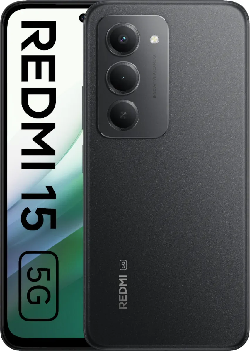 Купить Xiaomi Redmi 15 5G Dual Sim 4GB RAM 128GB - Midnight Black (MZB0L50EU) в магазине wardena.ru