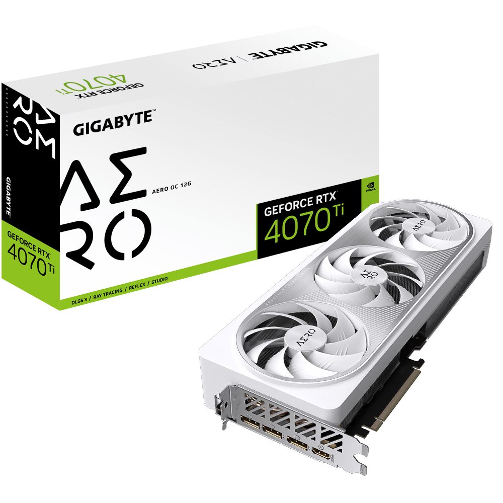 Купить Gigabyte GeForce RTX 4070 AERO OC 12G - Grafikkarten - GeForce RTX 4070 - 12GB GDDR6X - PCIe 4,0 - HDMI, 3 x DisplayPort (GV-N4070AERO OC-12GD) в магазине wardena.ru