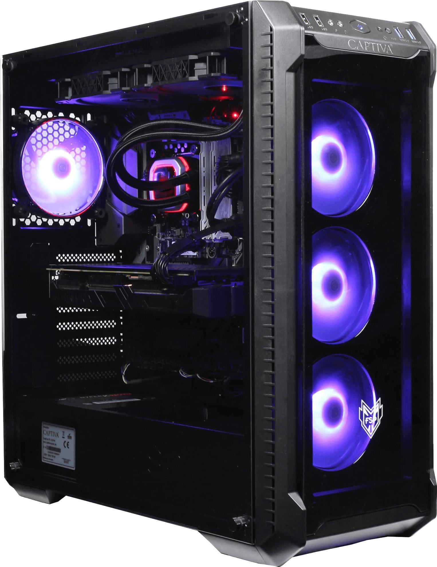 Купить CAPTIVA Highend Gaming R58-649 - MDT - Ryzen 7 5800X / 3.8 GHz - RAM 16 GB - SSD 1 TB - GF RTX 3090 - GigE - Win 10 Home 64-Bit - Monitor: keiner (58649) в магазине wardena.ru