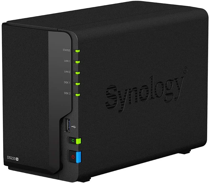 Купить Synology Disk Station DS220+ - NAS-Server - 2 Schächte - SATA 6Gb/s - RAID 0, 1, JBOD - RAM 2 GB - Gigabit Ethernet - iSCSI (DS220+) в магазине wardena.ru