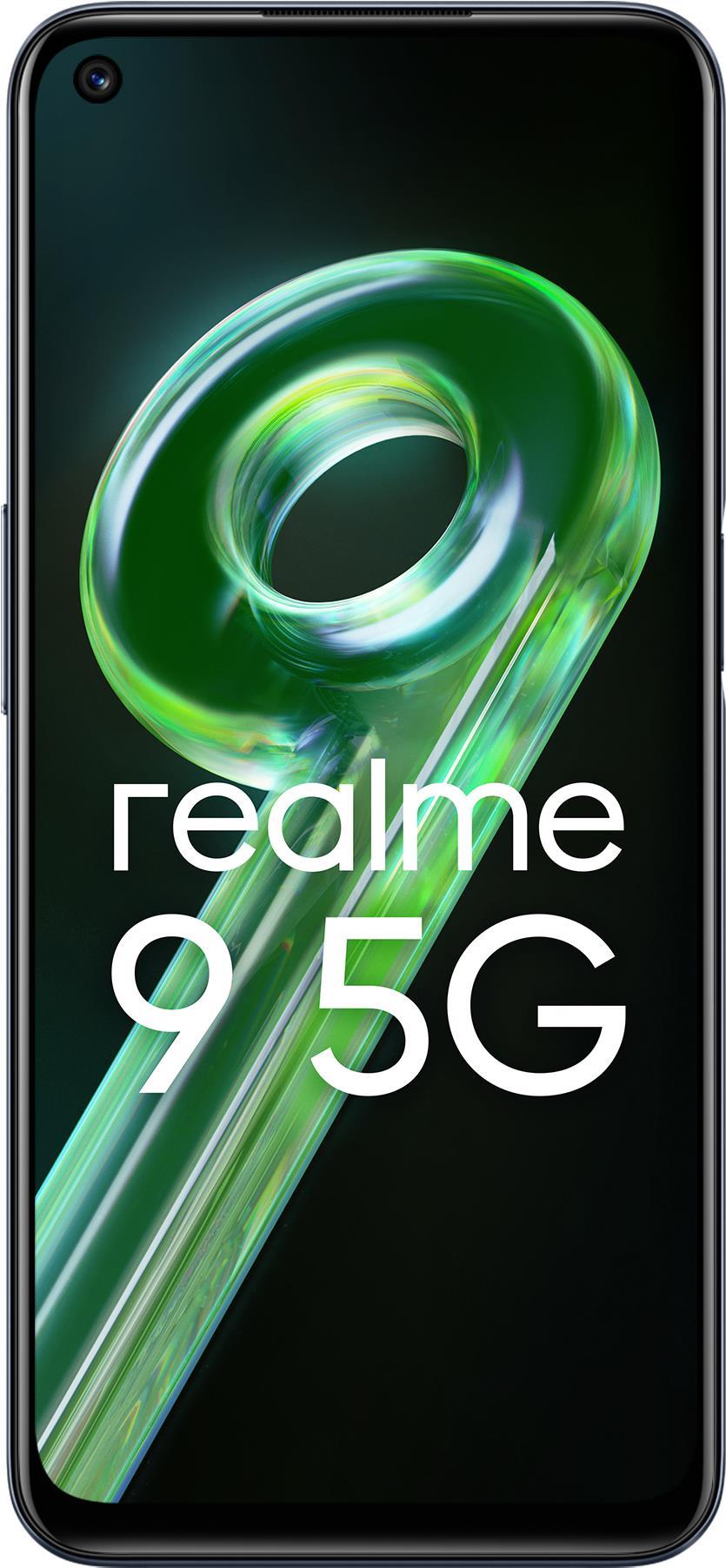 Купить realme 9 5G 16,8 cm (6.6" ) Android 12 USB Typ-C 4 GB 128 GB 5000 mAh Schwarz (6941399075542) в магазине wardena.ru