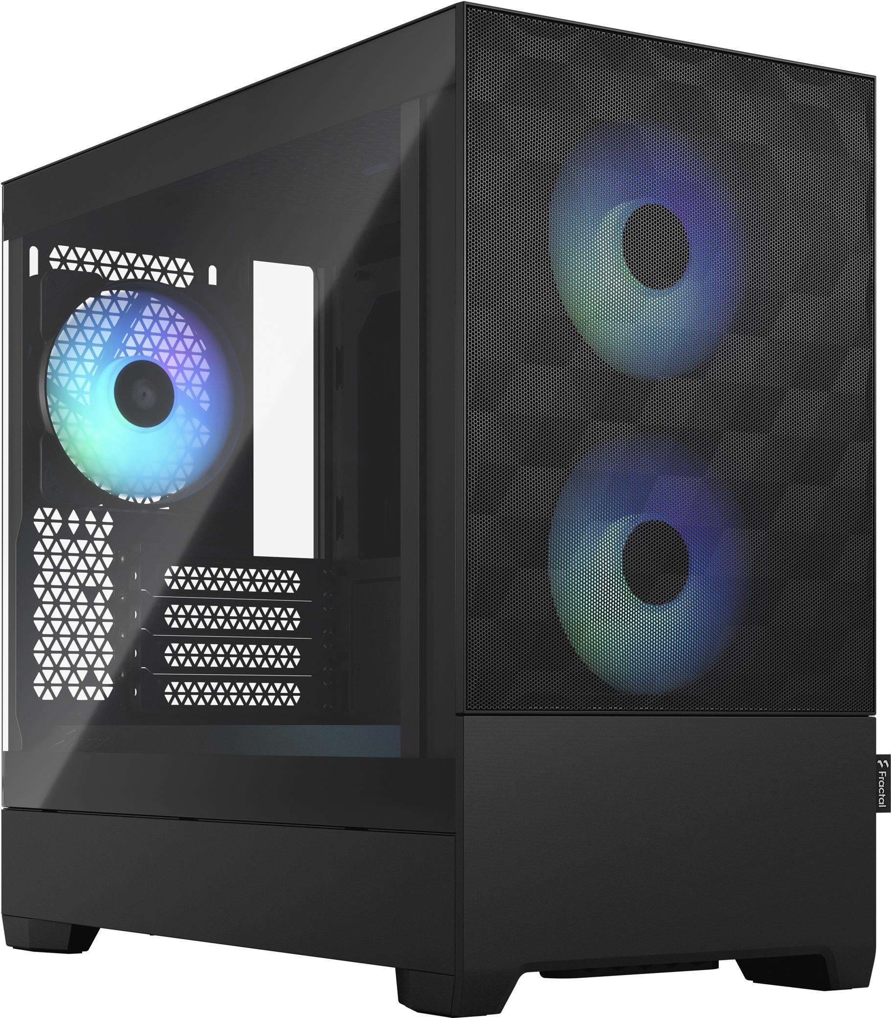 Купить Fractal Design Pop Mini Air RGB - Tower - micro ATX - Seitenteil mit Fenster (gehärtetes Glas) - keine Spannungsversorgung (ATX) - Black TG Light Tint - USB/Audio - für Fractal Design Model D, Type D (FD-C-POR1M-06) в магазине wardena.ru